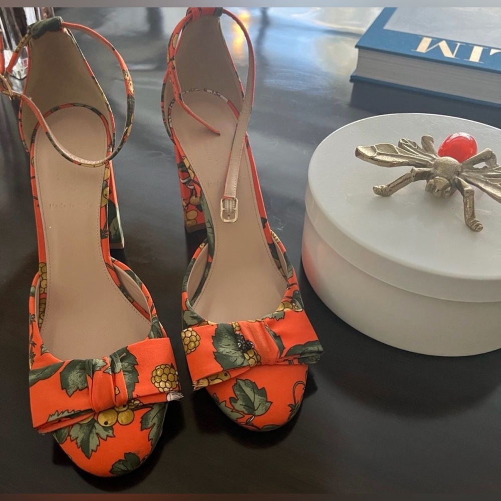 J.Crew 🍋 Lemon Ankle Strap Heels size 8